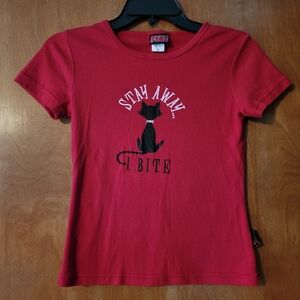 Stay Away... I Bite Kitty Cat T-Shirt